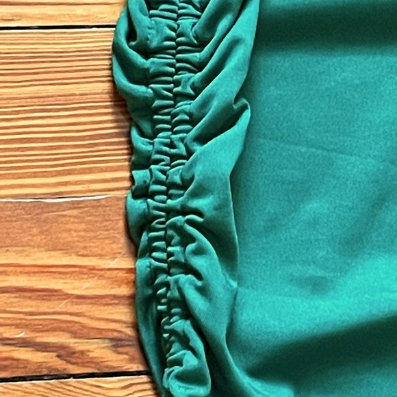 Superdown Emerald Green Cory Ruched Side Dress - Picture 5 of 11